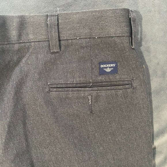 Dockers Mens Pants 40x30 Gray Individual Fit Trousers - Picture 3 of 5